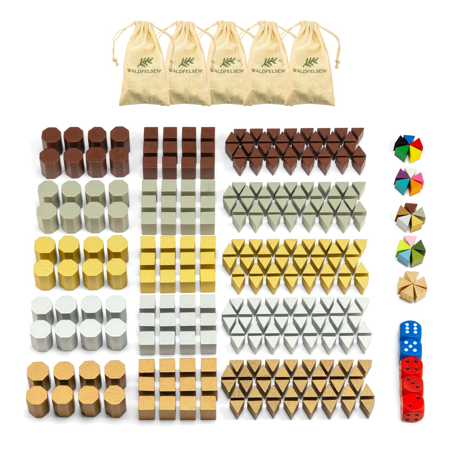 Risiko Holzfiguren - Set für 5 Spieler