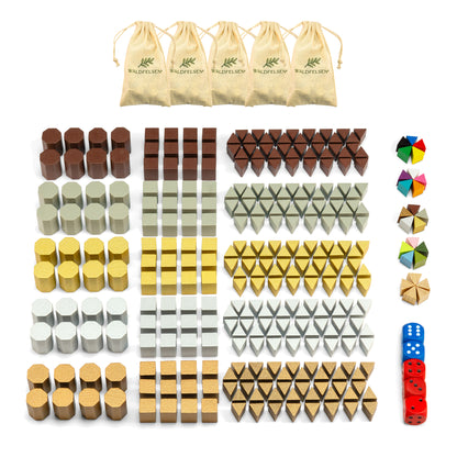 Risiko Holzfiguren - Set für 5 Spieler