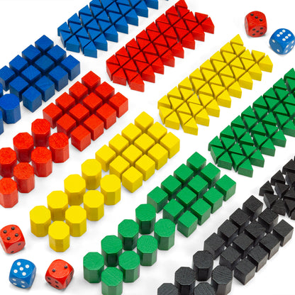 Risiko Holzfiguren - Set für 5 Spieler