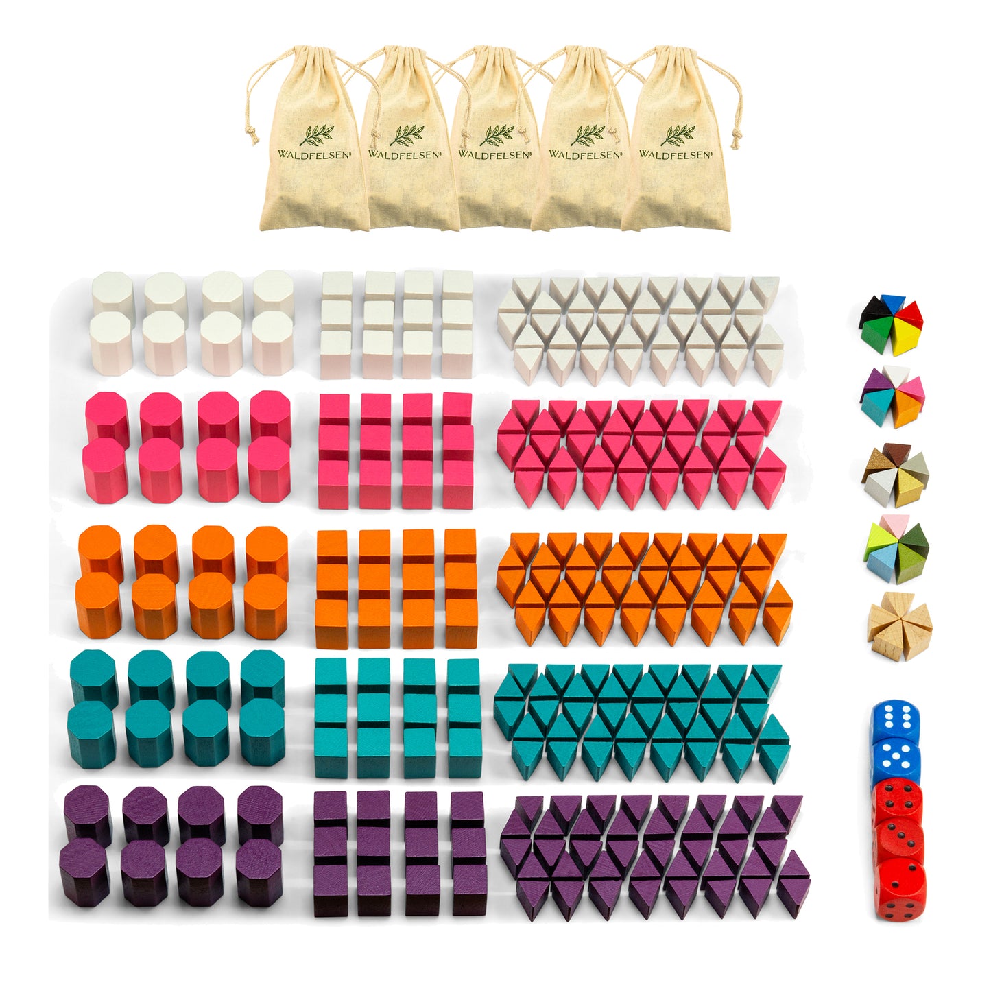 Risiko Holzfiguren - Set für 5 Spieler