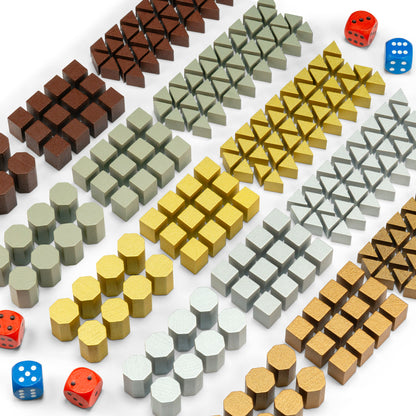 Risiko Holzfiguren - Set für 5 Spieler