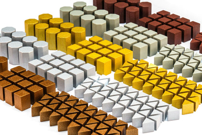 Risiko Holzfiguren - Set für 5 Spieler