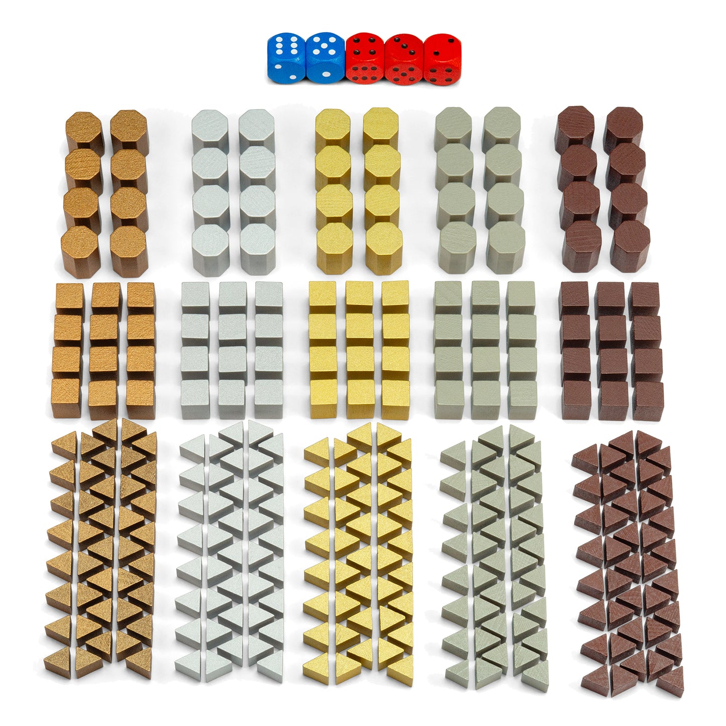 Risiko Holzfiguren - Set für 5 Spieler