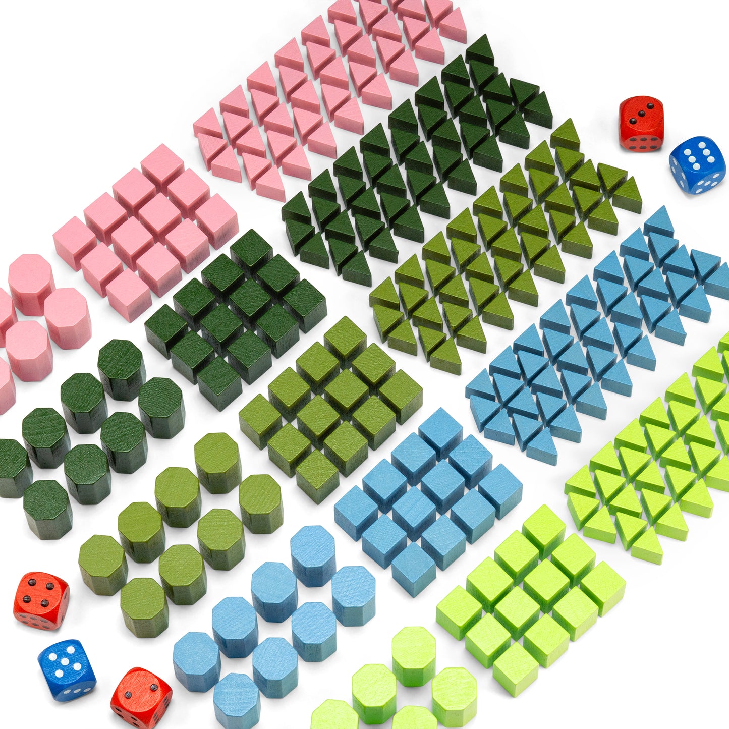 Risiko Holzfiguren - Set für 5 Spieler