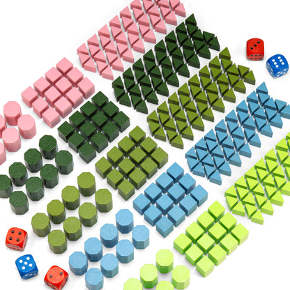 Risiko Holzfiguren - Set für 5 Spieler