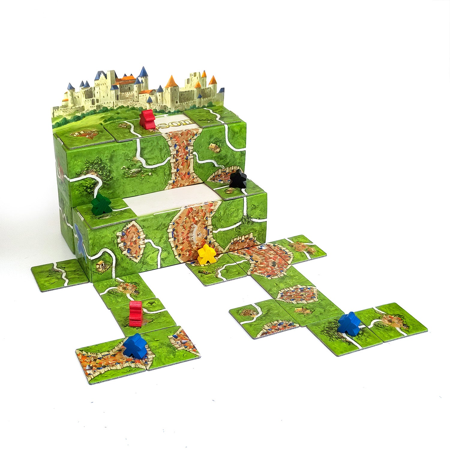 Carcassonne - 3D starting landscape + alternative inlay