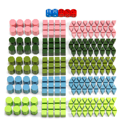 Risiko Holzfiguren - Set für 5 Spieler